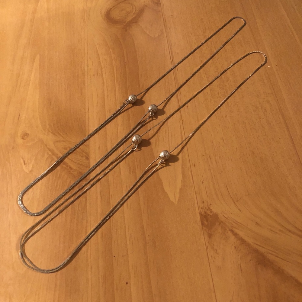 2 Sterling Silver Necklaces